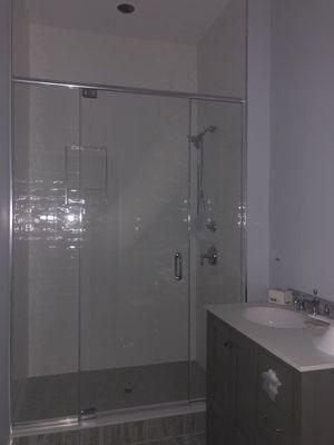 Bathroom by Yorktown glass