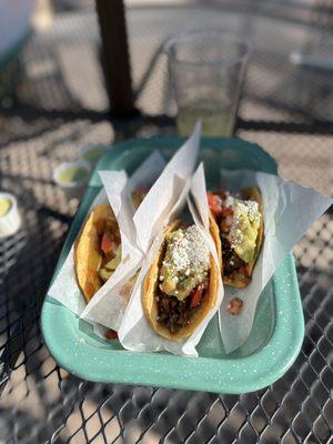 Al Pastor and Carne Asada tacos