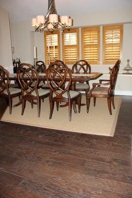 Shaw Nottoway Hickory Hardwood, Color: Olde English installed by Simas