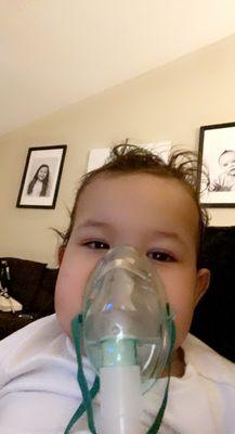 Breathing treatment after RSV