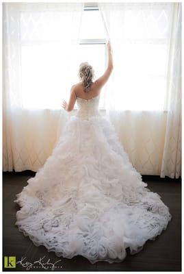 Incredibly stunning gown on our beautiful bride.