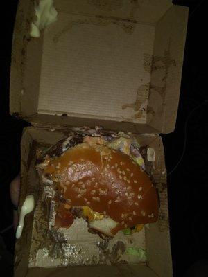 The grossest burger ever.