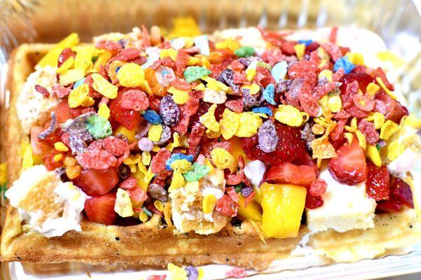 Rainbow waffle