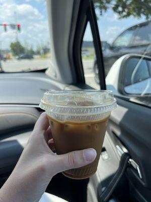 Malt iced coffee