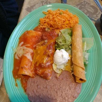 Rocket enchiladas flauta