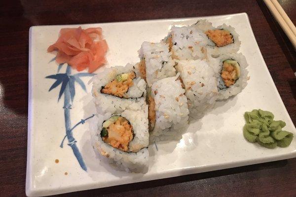 Spicy crawfish roll.