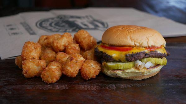 Burger & Tot Combo