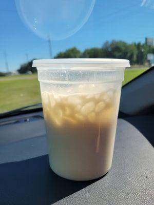 Horchata! The best! Drank almost half before the picture was taken! Couldn't help myself!