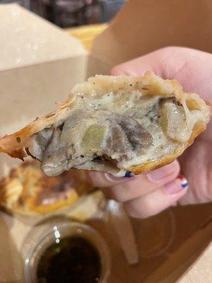 Mushroom and Goat Cheese Empanada