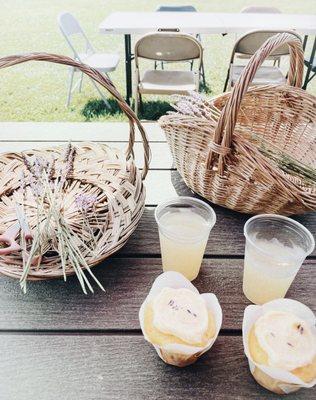 | LEMON LAVENDER CUPCAKES + LAVENDER LEMONADE |