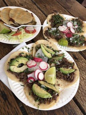 Mulitas and carne asada tacos!!