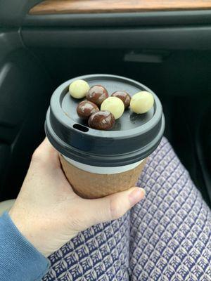 Chocolate covered coffee beans-a nice treat!