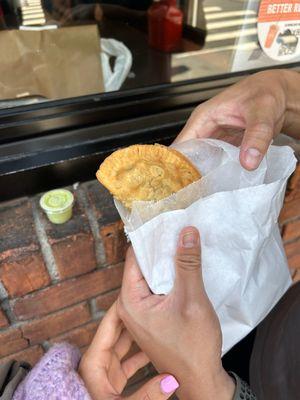 Spinach and Cheese Empanada