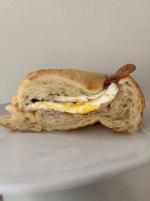 Egg and Bacon Breakfast Sandwich