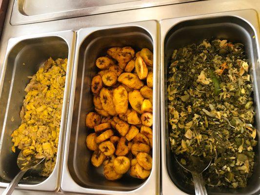 Ackee & Salt Fish, Callaloo, Plantains