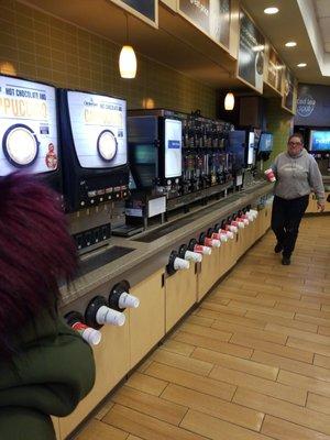 Pretty extensive coffee station with a flavor shot station.