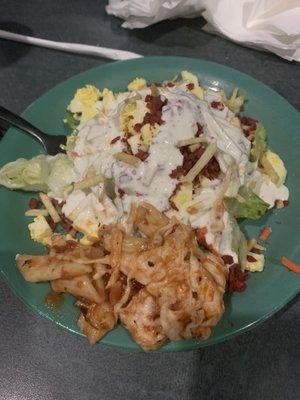 Salad and pasta