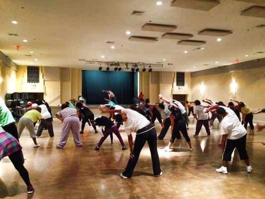 Zumba class at the Robinson!