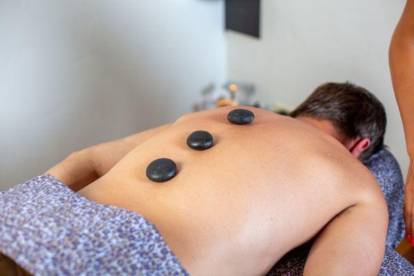 Hot stone massage