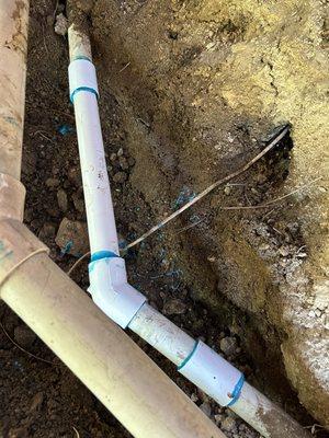 Sprinkler line repair