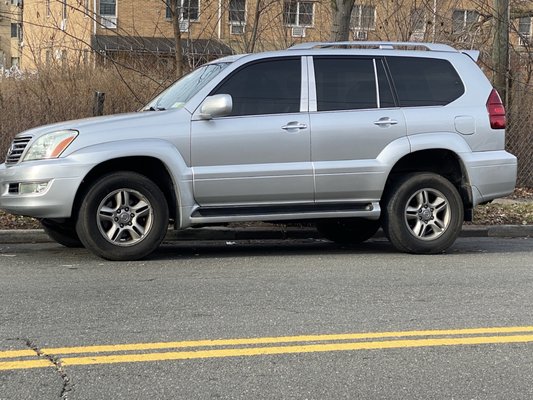 Lexus GX, new CV, brakes, differential fluids, transmission fluid.