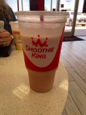 Strawberry banana and Pineapple smoothie