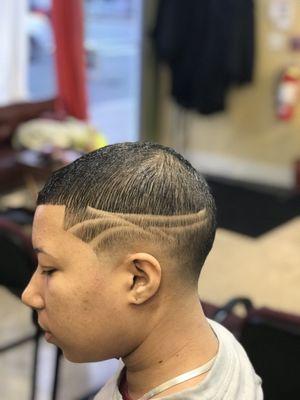 Nice lo fade + design performed by mike