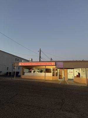 The coffee and donut shop!