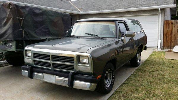 Dodge ram charger. ...so old so many problems....Sergio jumped through hoops to find solutions to a vehicle with little parts left