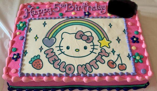 Hello kitty birthday cake - vegan and amazing