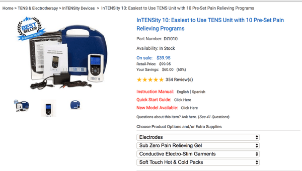 The same prescription TENS unit Clear Wave Medical billed  my insurance $2300 for.