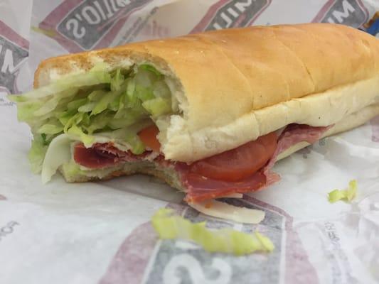 The Vito - Genoa salami, capicola, provolone, lettuce, tomato, onions & vinaigrette.