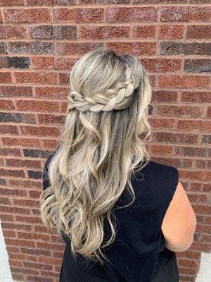 Braided half up