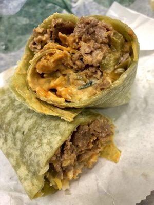 Chipotle Southwest Steak & Cheese on Spinach Wrap