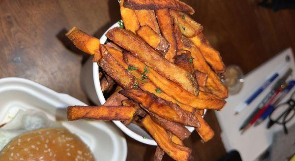 basket of sweet potato fries