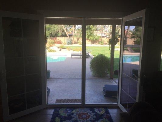 Had a great experience with Phantom Screens! They were very knowledgeable, nice, reasonably priced, and we love our new screen doors!