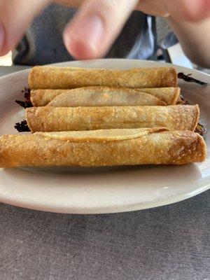 Beef taquitos minus toppings