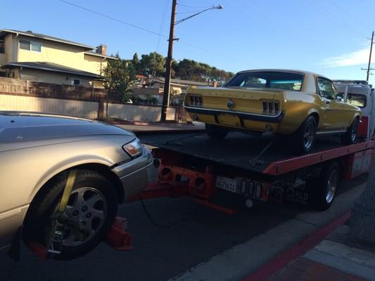 Thank you Van Lingen Towing for getting my cars to the shop safely...