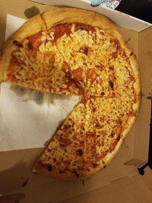 Large cheese pizza