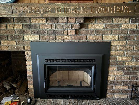 New fireplace insert. There's a $2,000 tax credit associated with this selection.