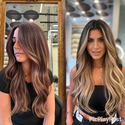 Hair cut and balayage from Kaan