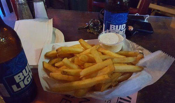 Fries and beer