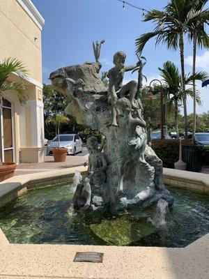 Patio view to fountain