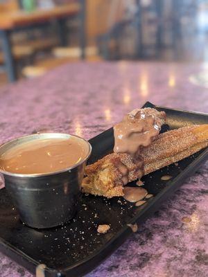 Churro with chocolate sauce- THANKS SCOTT!!