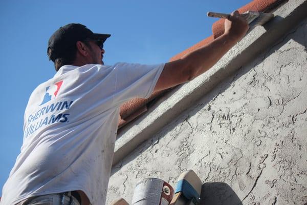 Exterior Stucco Touch Up in North Park