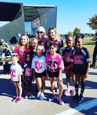 Cheer pep squad performance at Sachse fall fest 2018!