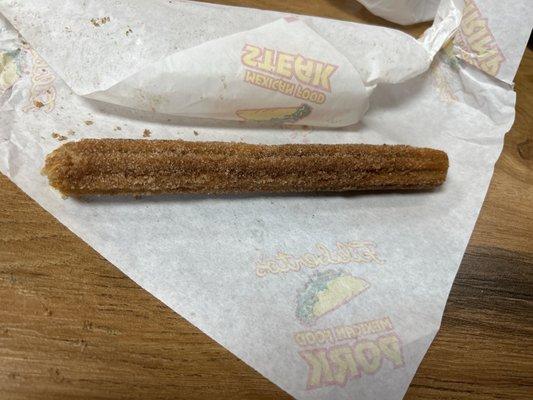 A vanilla churro!! Tasted great and was warm.