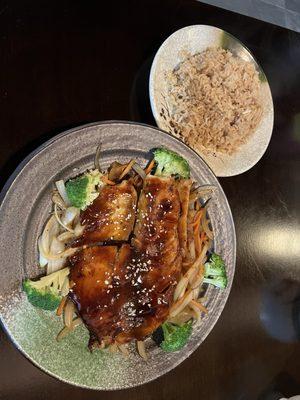 Red snapper teriyaki. Grilled and delicious