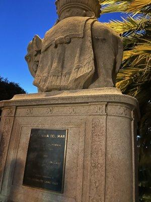 Downtown statue from sister city in Chile