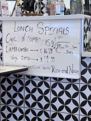 Lunch specials